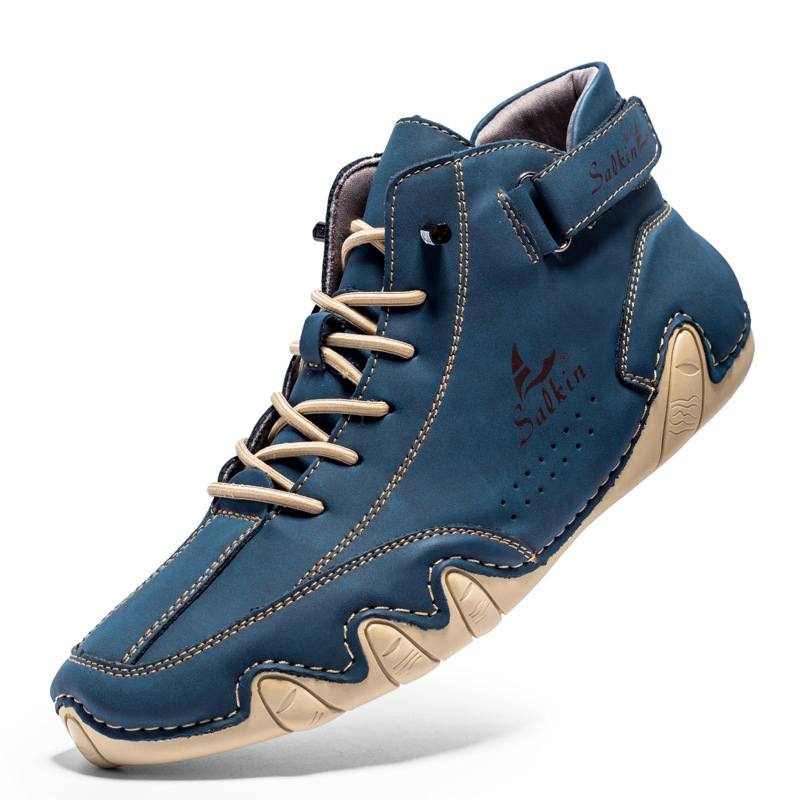 PREMIUM LEATHER MID HIGH TOP CASUAL SHOES